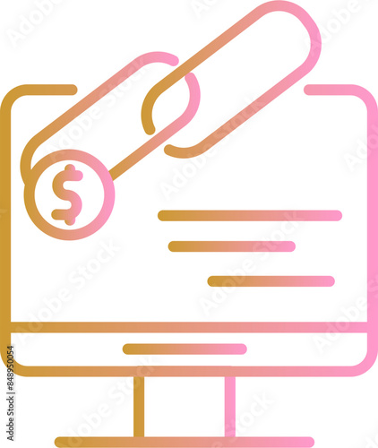 Link Sales Vector Icon