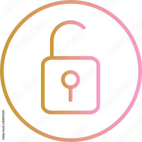 Open Lock II Vector Icon