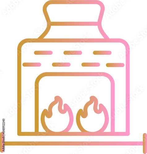 Coal Furnace Vector Icon