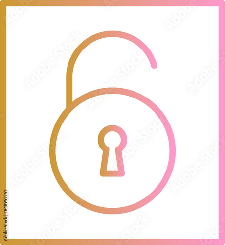 Open Lock I Vector Icon