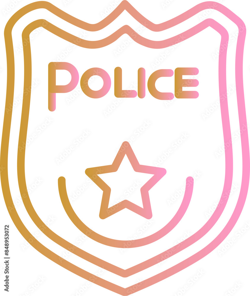 Police Badge I Vector Icon