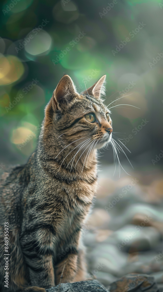 portrait of a beautiful cute cat, background for smartphone portrait of a beautiful cute cat, background for smartphone