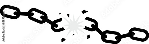 broken iron chain
