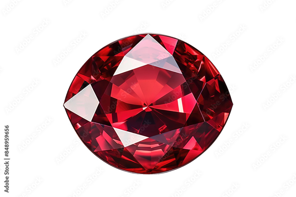 The Fiery Red Gem: A Stunning Diamond on a White Canvas on a Clear PNG or White Background. The Fiery Red Gem: A Stunning Diamond on a White Canvas on a Clear PNG or White Background.