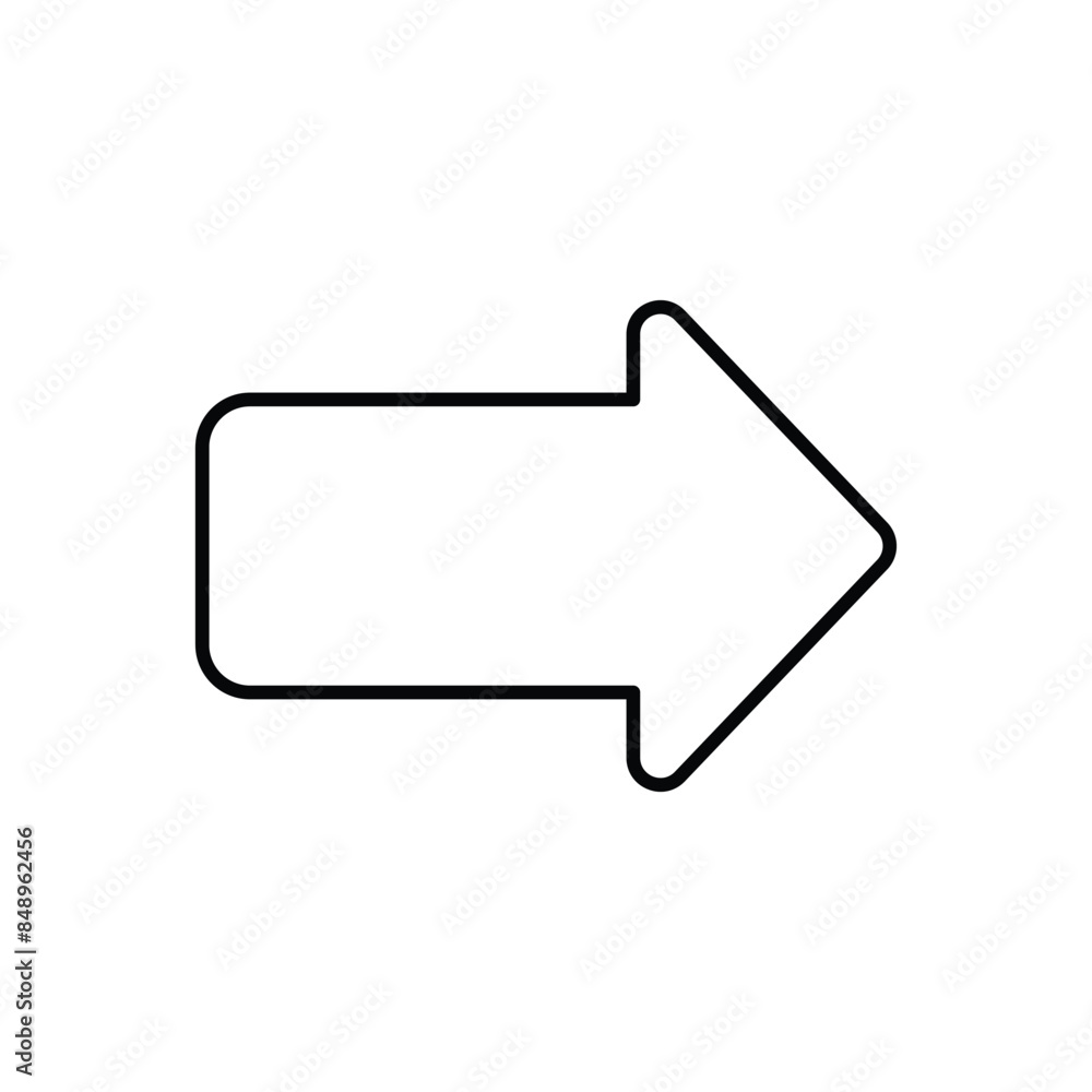 Arrow right icon design with white background stock illustration Arrow right icon design with white background stock illustration