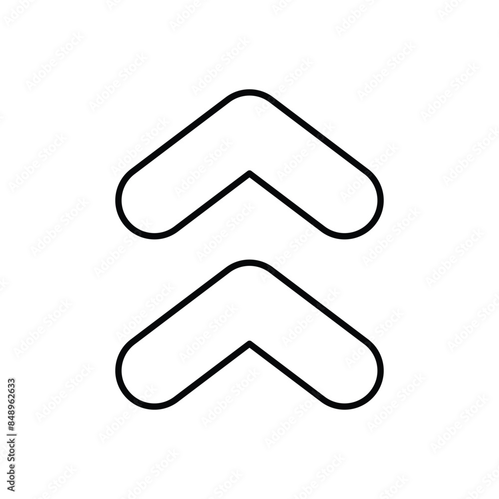Arrow Up icon design with white background stock illustration Arrow Up icon design with white background stock illustration