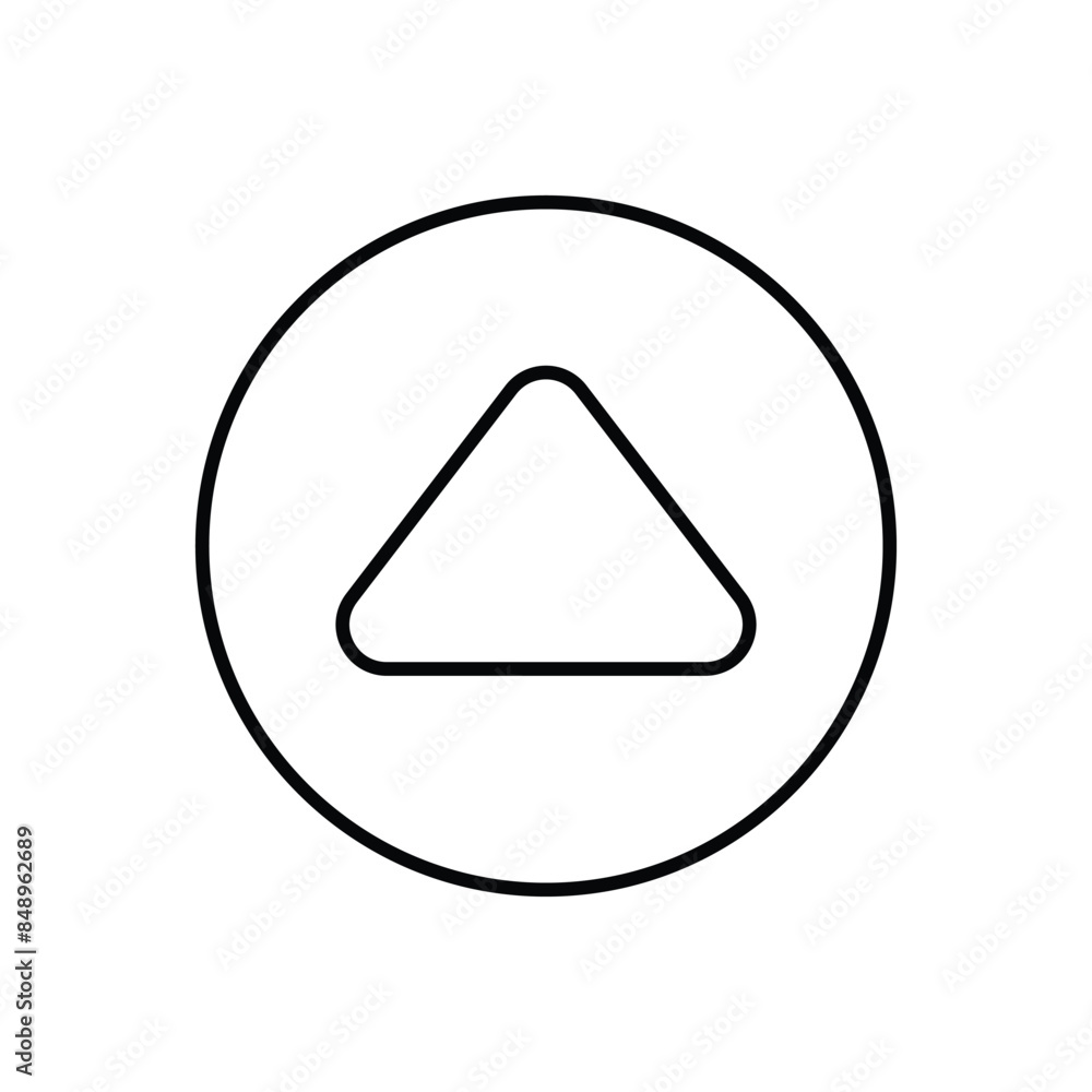 Arrow Up icon design with white background stock illustration Arrow Up icon design with white background stock illustration