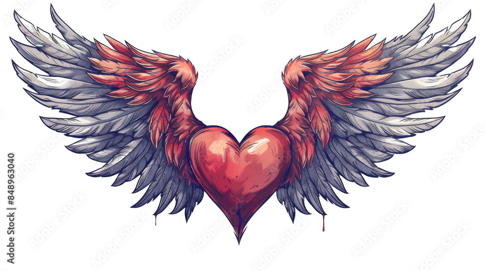 Obraz premium Angel Wings transparent background