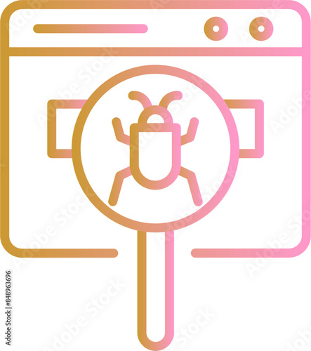 Web Bug Vector Icon