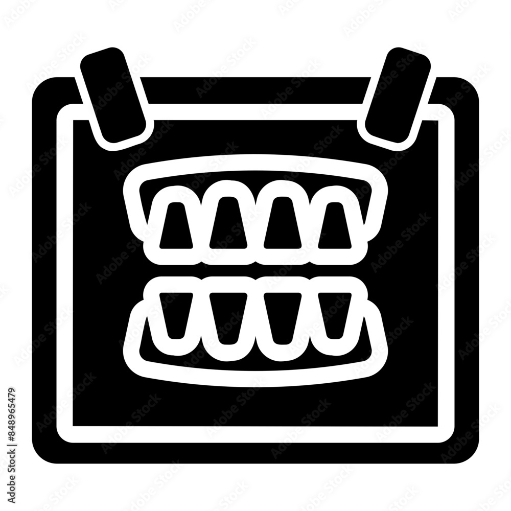 Fototapeta premium orthopantomogram icon