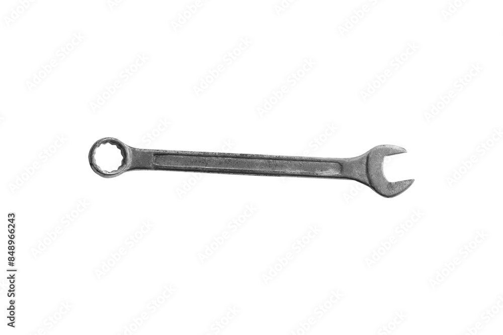 Close-up of combination wrenches for construction and various mechanic work, isolated on transparent background, png file. Close-up of combination wrenches for construction and various mechanic work, isolated on transparent background, png file.