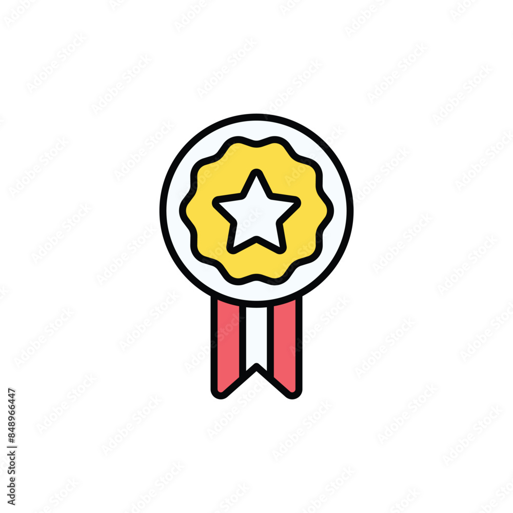 Medal icon design with white background stock illustration Medal icon design with white background stock illustration