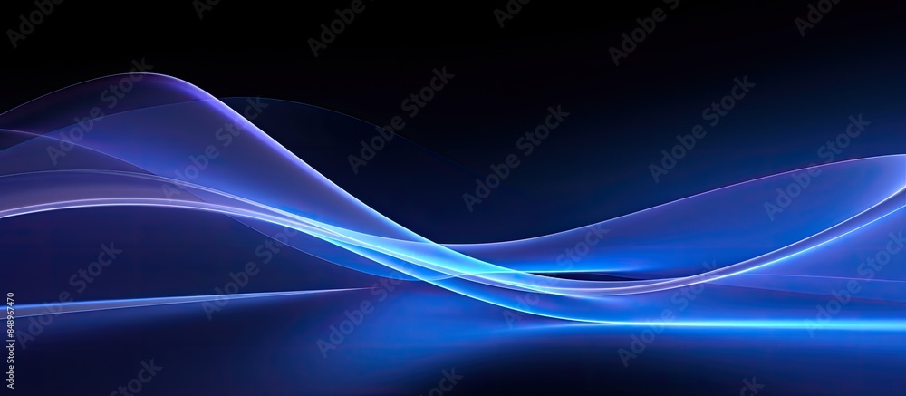 Naklejka premium Wallpaper with an abstract blue hue providing copy space image