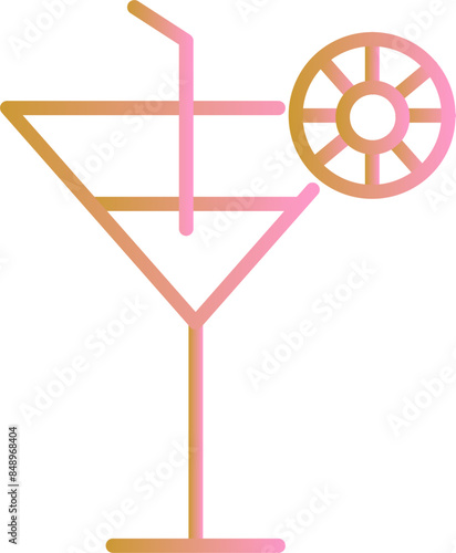 Cocktail Drink Vector Icon
