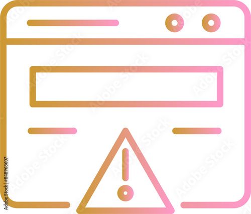 Web Error Vector Icon