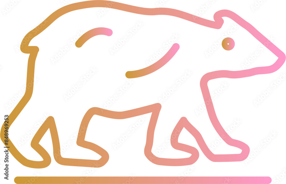 Polar Bear Vector Icon Polar Bear Vector Icon