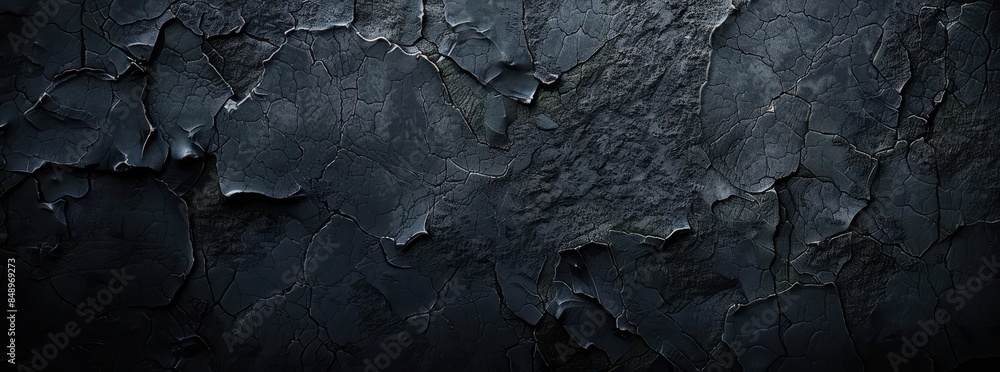 A black and white photo of a wall with cracks and peeling paint. The wall appears to be old and worn, with a sense of decay and abandonment. The image evokes a feeling of nostalgia and melancholy