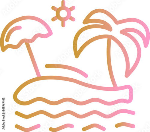 Beach Vector Icon