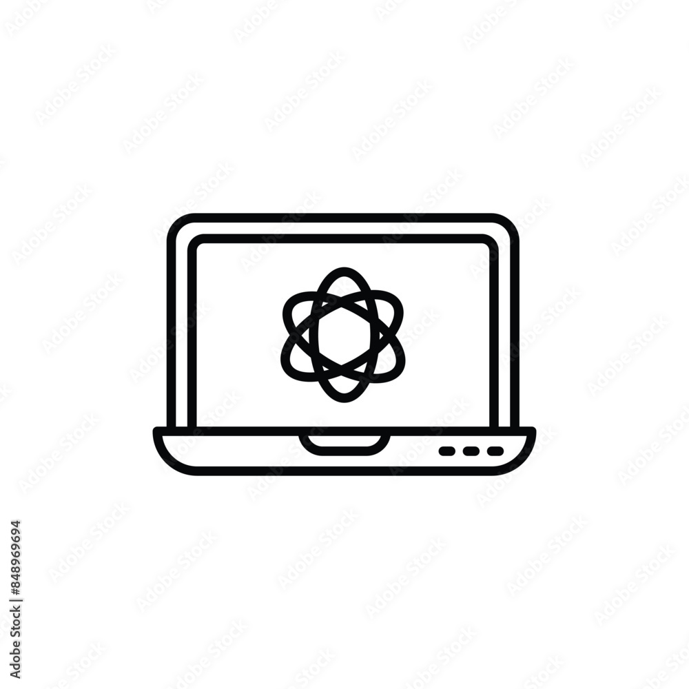 Laptop icon design with white background stock illustration Laptop icon design with white background stock illustration