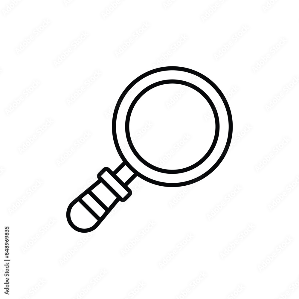 Magnifying Glass icon design with white background stock illustration Magnifying Glass icon design with white background stock illustration