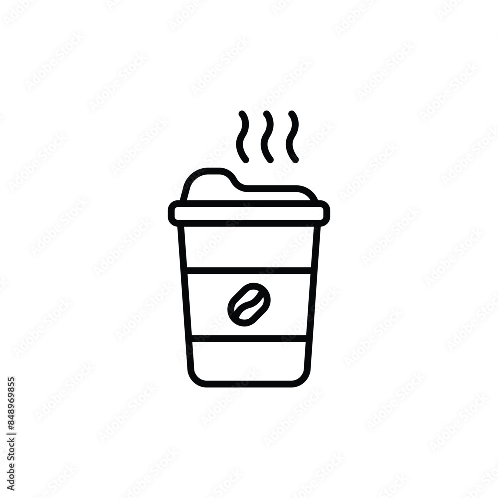 Coffee Cup icon design with white background stock illustration Coffee Cup icon design with white background stock illustration