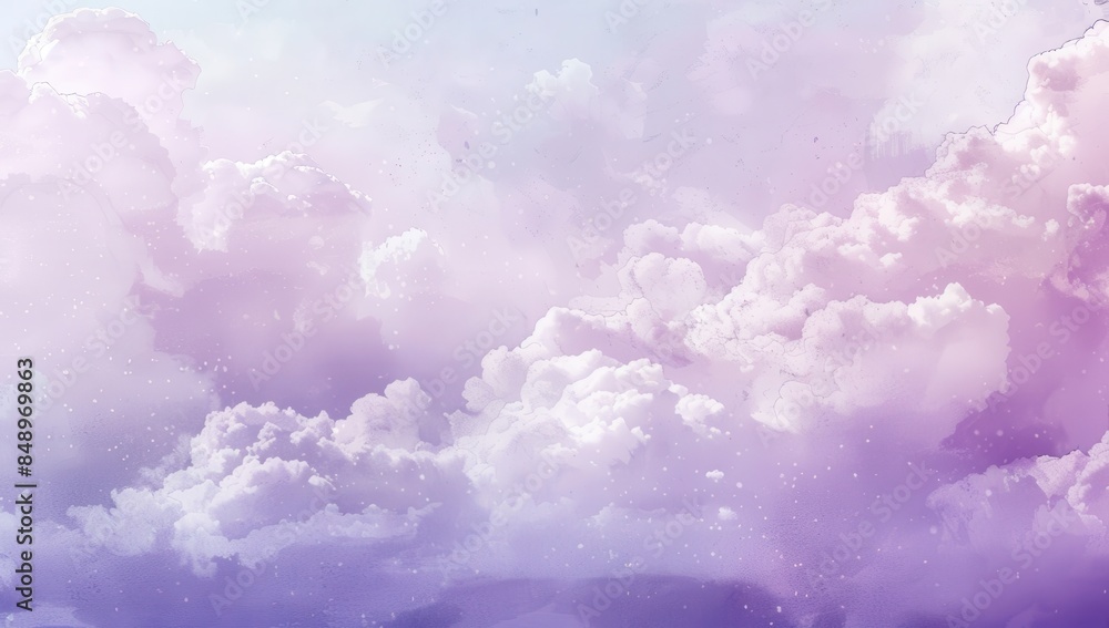 A sky with clouds and a purple hue. The sky is filled with clouds and the color is a mix of purple and blue A sky with clouds and a purple hue. The sky is filled with clouds and the color is a mix of purple and blue