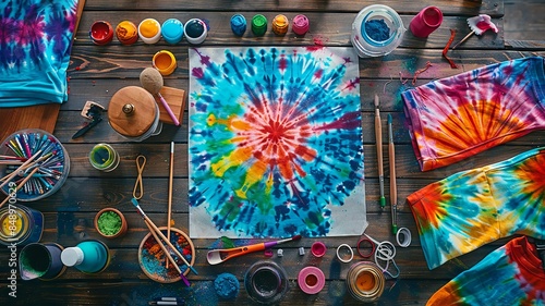 Tie-Dye Art Supplies: A Colorful Explosion