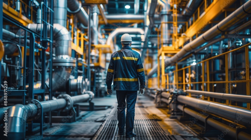 A worker man in factory A worker man in factory