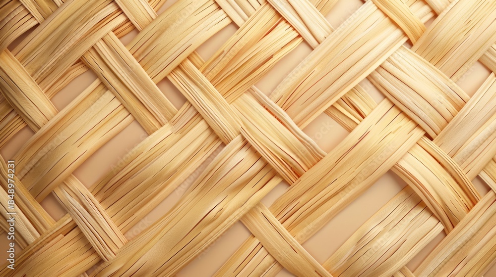 Intertwined Wooden Weave - A Natural Pattern Intertwined Wooden Weave - A Natural Pattern
