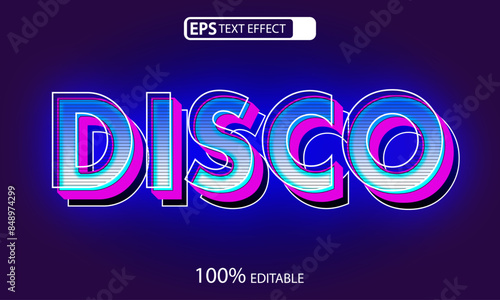 Disco text effect