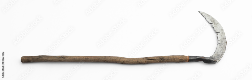 halloween death scythe isolated on white background halloween death scythe isolated on white background