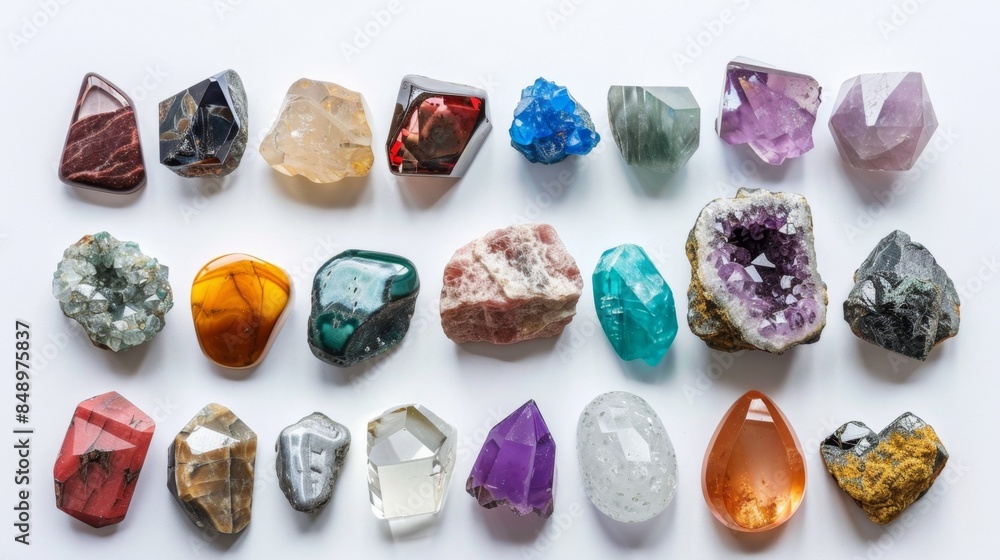high-resolution image of a gems isolated on white background high-resolution image of a gems isolated on white background
