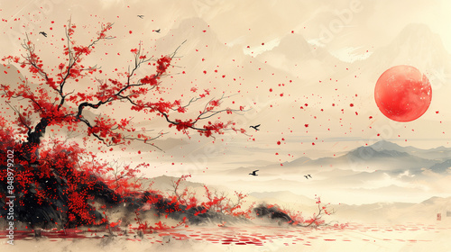 landscape view, Japanese ar...