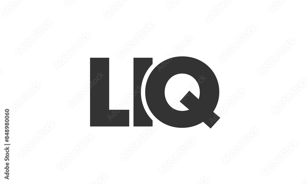 LIQ logo design template with strong and modern bold text. Initial based vector logotype featuring simple and minimal typography. Trendy company identity. LIQ logo design template with strong and modern bold text. Initial based vector logotype featuring simple and minimal typography. Trendy company identity.