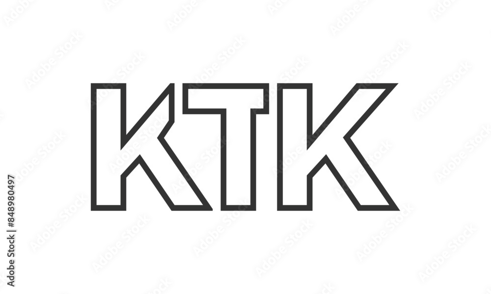 KTK logo design template with strong and modern bold text. Initial based vector logotype featuring simple and minimal typography. Trendy company identity. KTK logo design template with strong and modern bold text. Initial based vector logotype featuring simple and minimal typography. Trendy company identity.