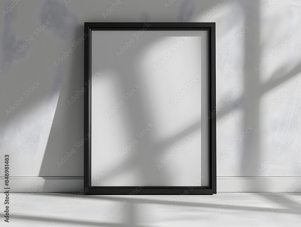 Sleek Matte Black Modern Minimalist Frame Ideal for Contemporary Art Displays with Transparent Isolated Background Sleek Matte Black Modern Minimalist Frame Ideal for Contemporary Art Displays with Transparent Isolated Background
