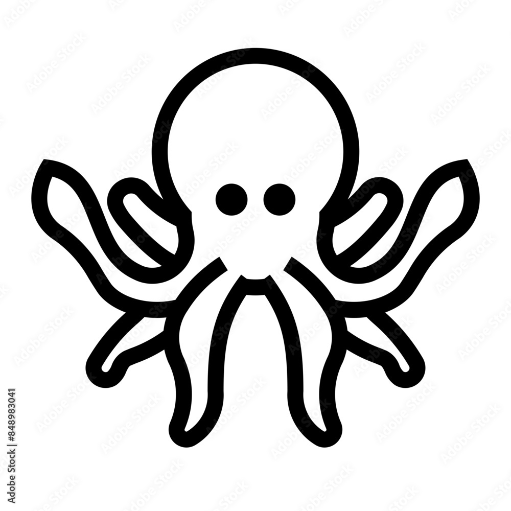 Obraz premium octopus icon