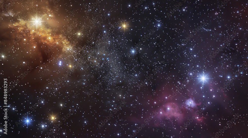 Fototapeta premium Distant space Crisp starry backdrop