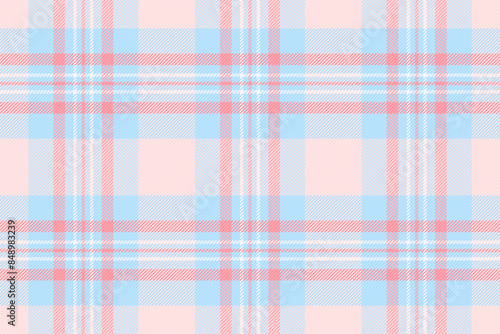 Hippie tartan pattern texture, colourful textile seamless vector. Mosaic plaid fabric check background in misty rose and light colors.
