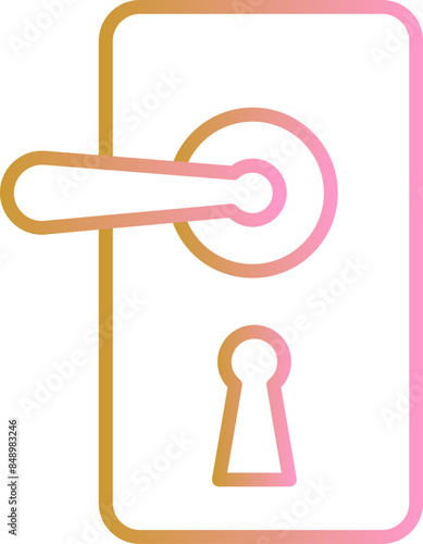 Door Lock Vector Icon