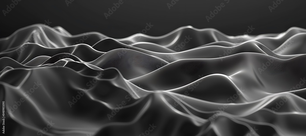 Obraz premium Monochrome Symphony: Abstract Black and White Wallpaper for Minimalist Elegance