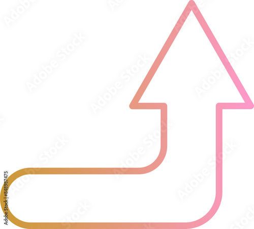 Turn Up Vector Icon