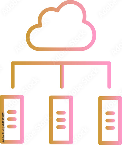 Digital Library Vector Icon