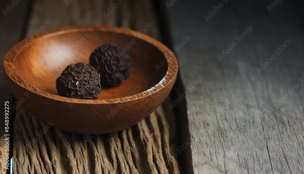 Pepper in a wooden bowl Pepper in a wooden bowl