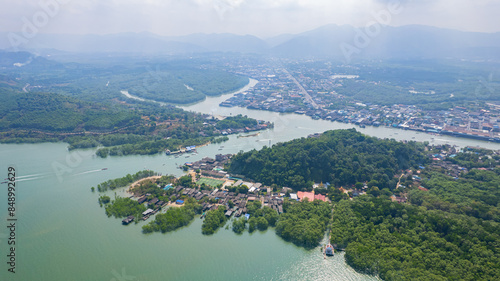 Wallpaper Mural Aerial view of Pak Nam Island, Ranong Province, Southern Thailand, Asia Torontodigital.ca