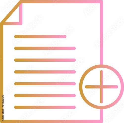 Add Notes Vector Icon