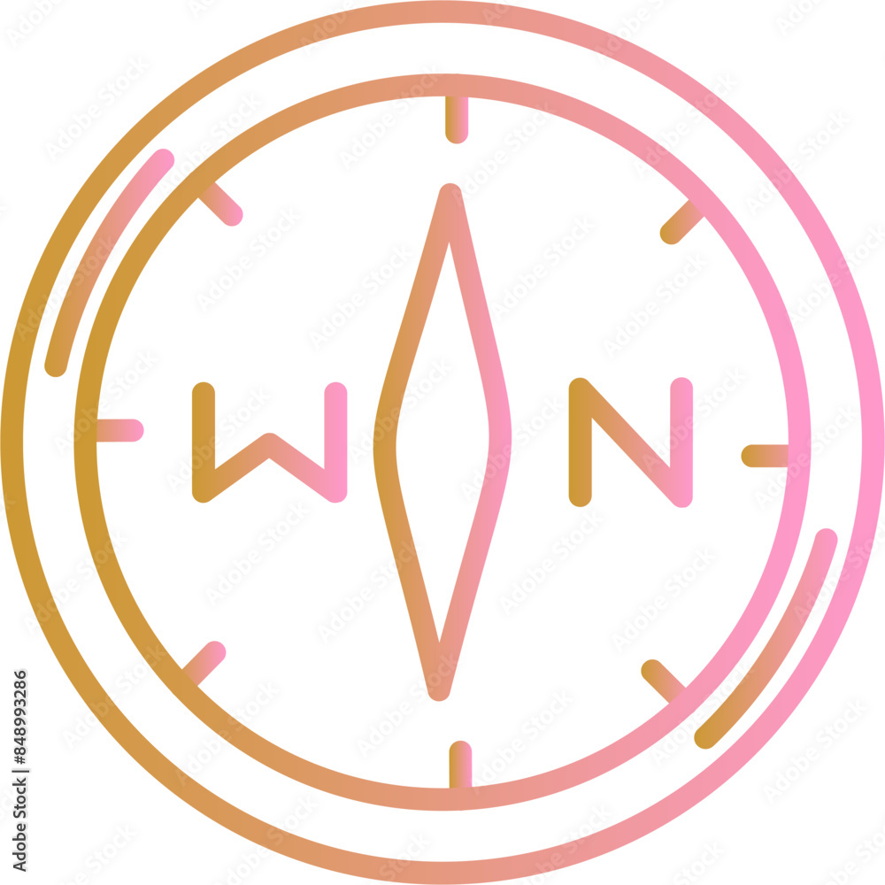 Compass III Vector Icon
