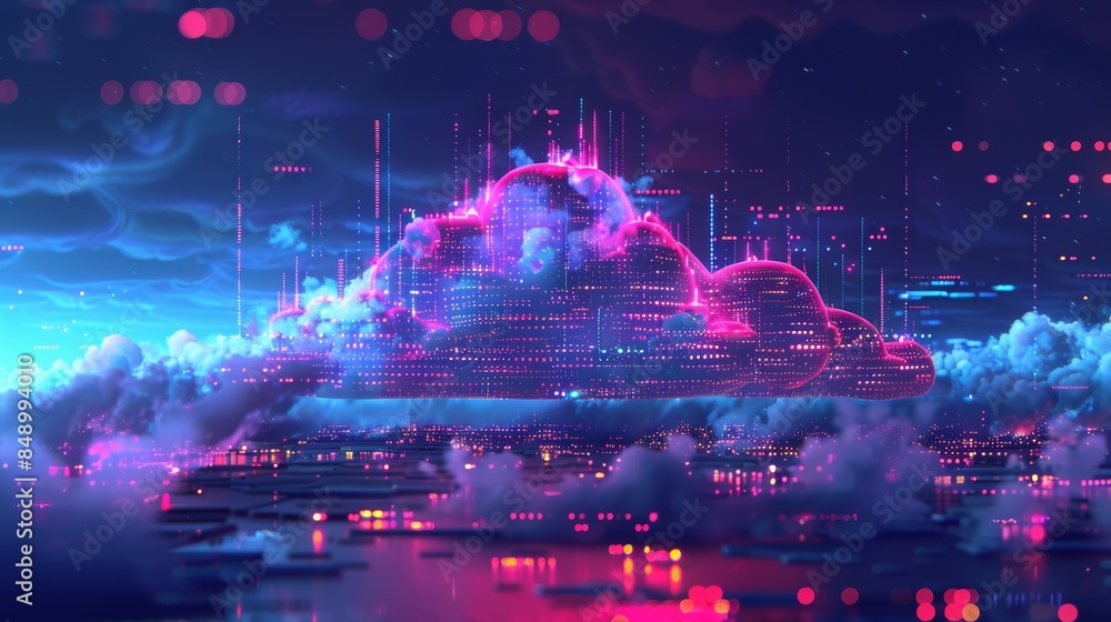 The image is a beautiful landscape of a mountain range at night. The sky is dark and there are stars and clouds in the sky. The mountains are covered in snow. The image is a beautiful landscape of a mountain range at night. The sky is dark and there are stars and clouds in the sky. The mountains are covered in snow.