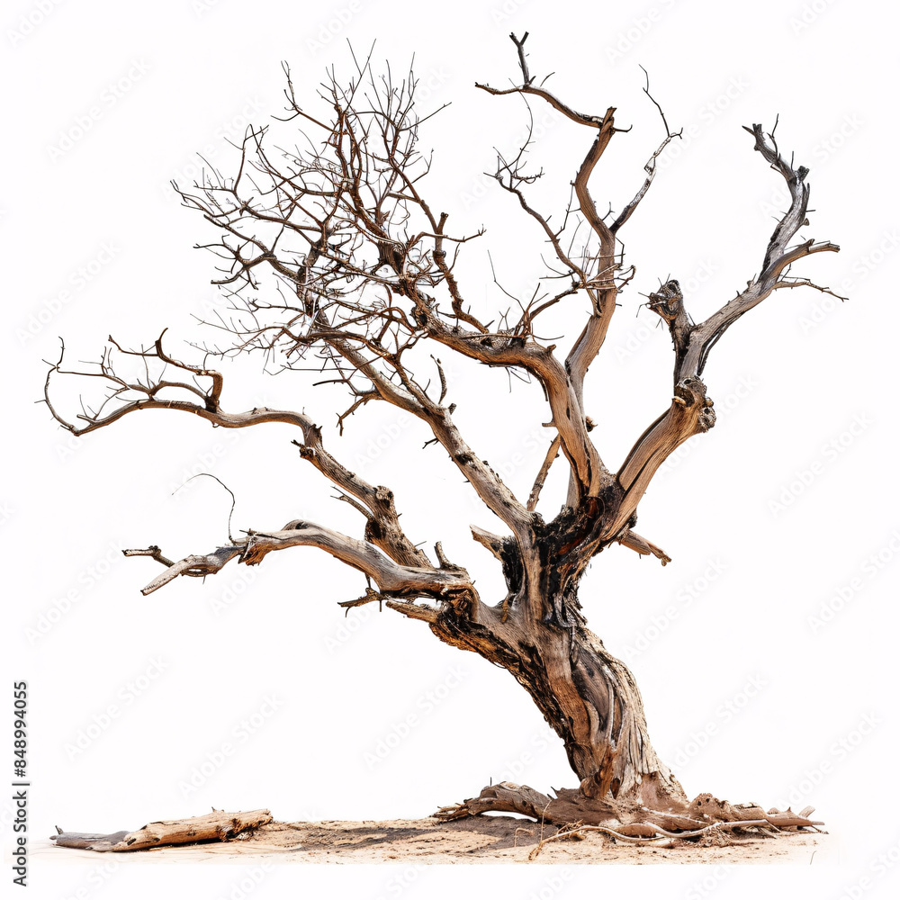 Dead tree isolated on white background Dead tree isolated on white background