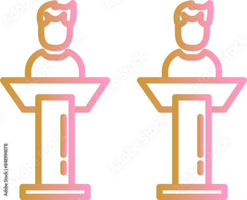 Debate Vector Icon